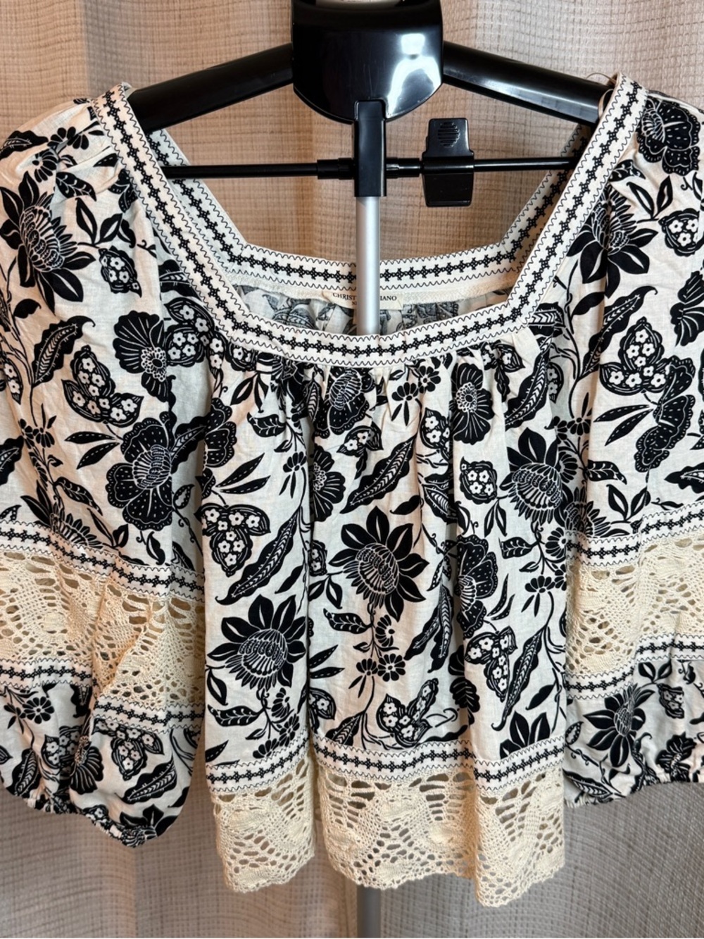 Christian Siriano Peasant Top